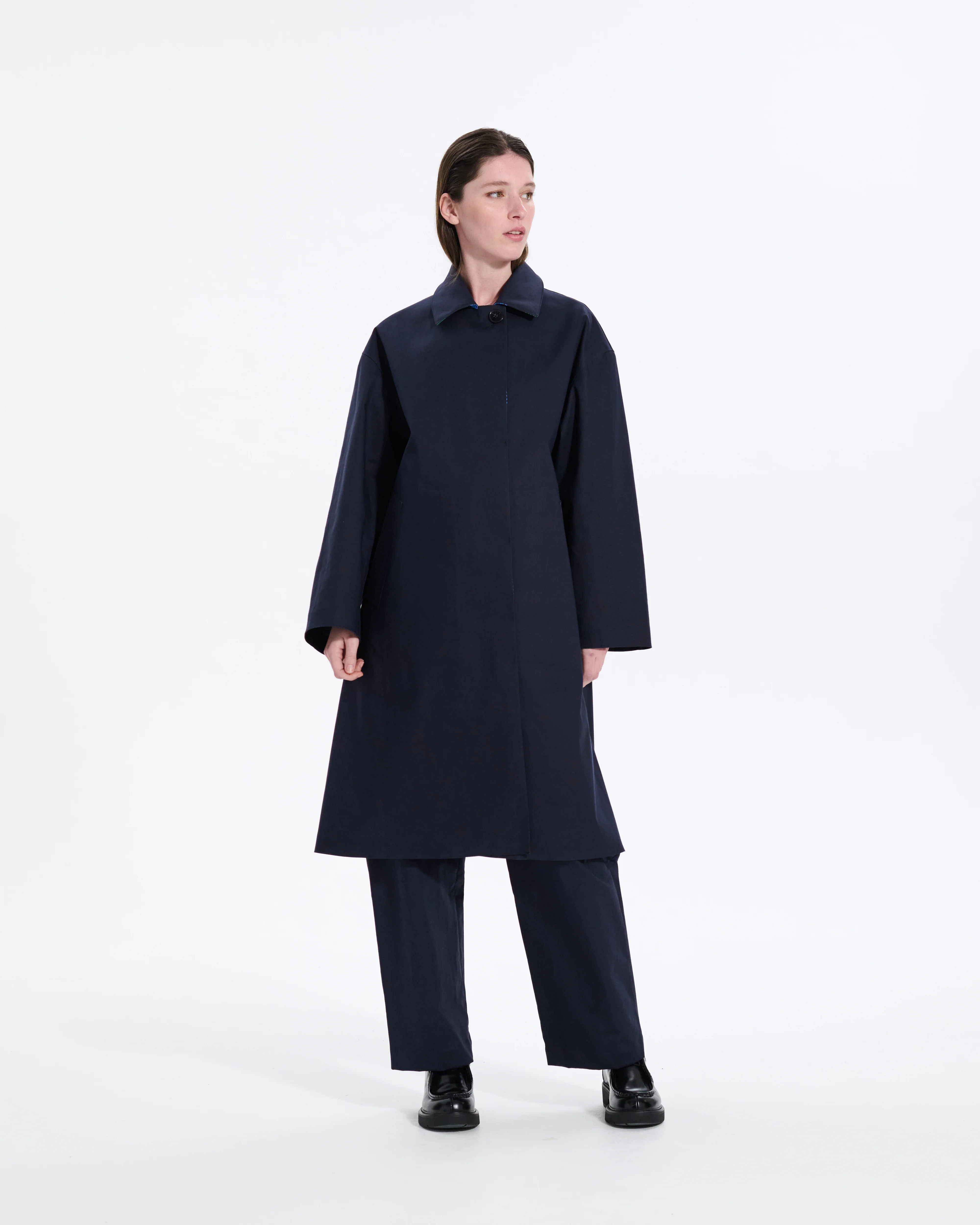 Maree Reversible Rubberised Coat - Image 3