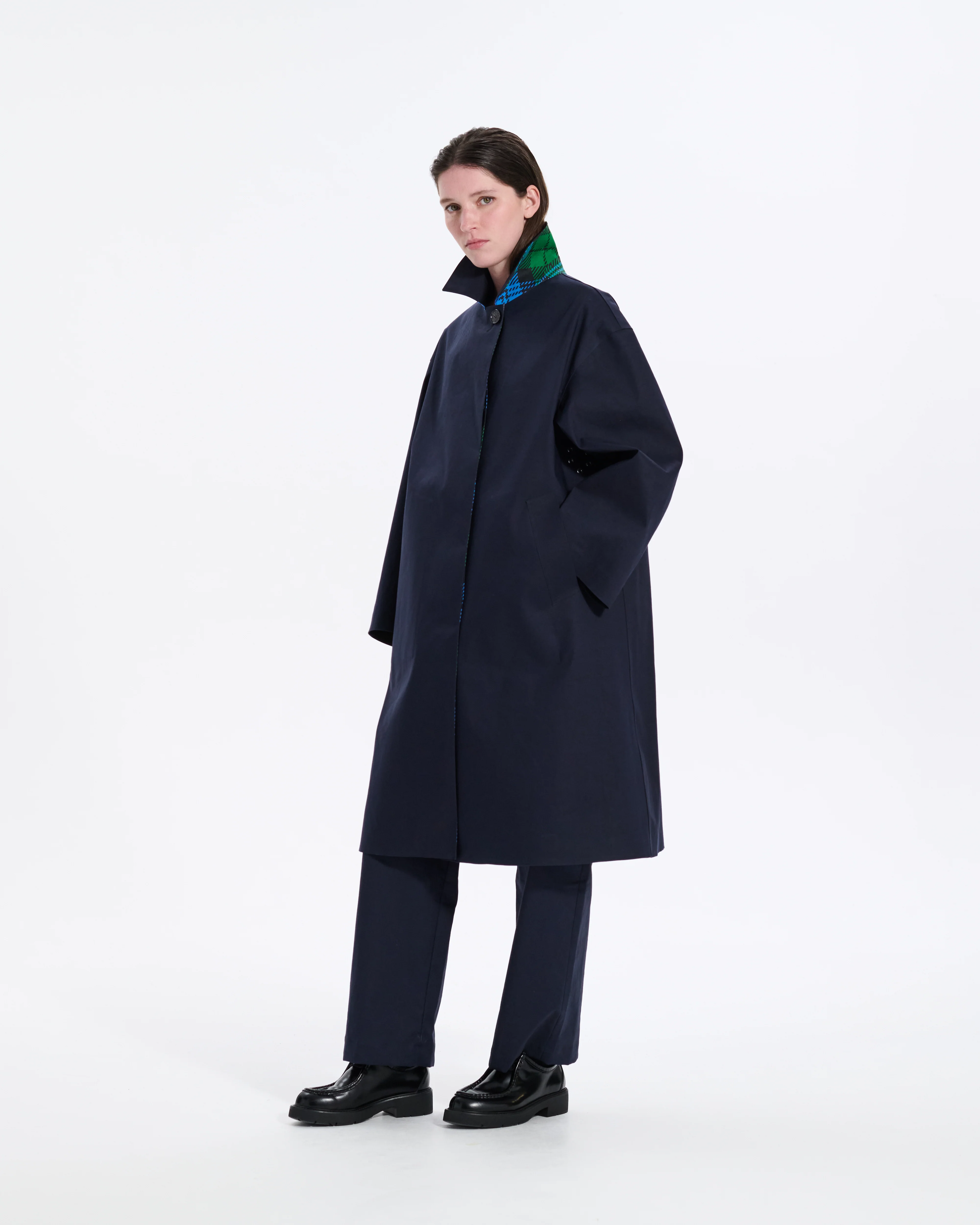 Maree Reversible Rubberised Coat - Image 4
