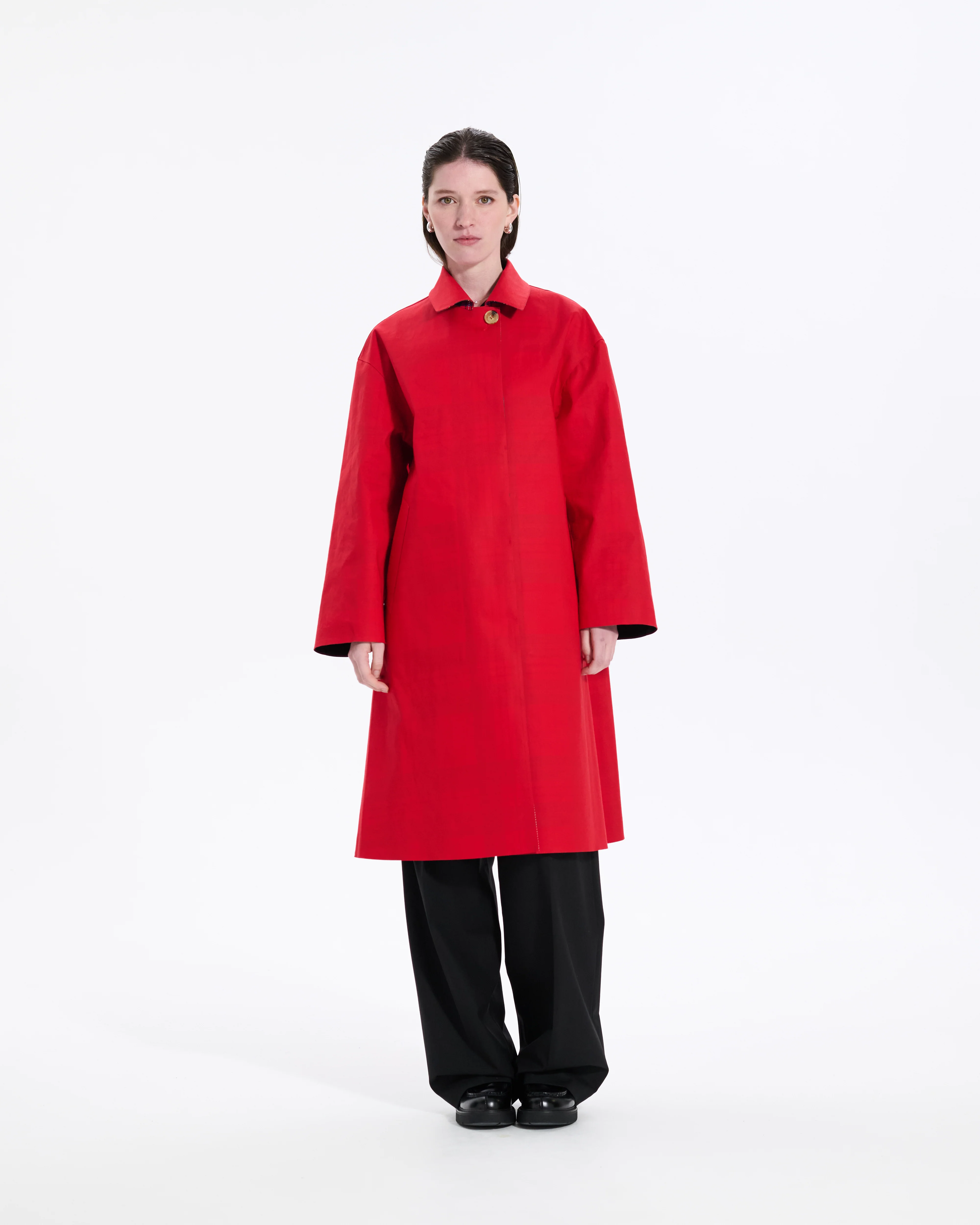 Maree Reversible Rubberised Coat - Image 3