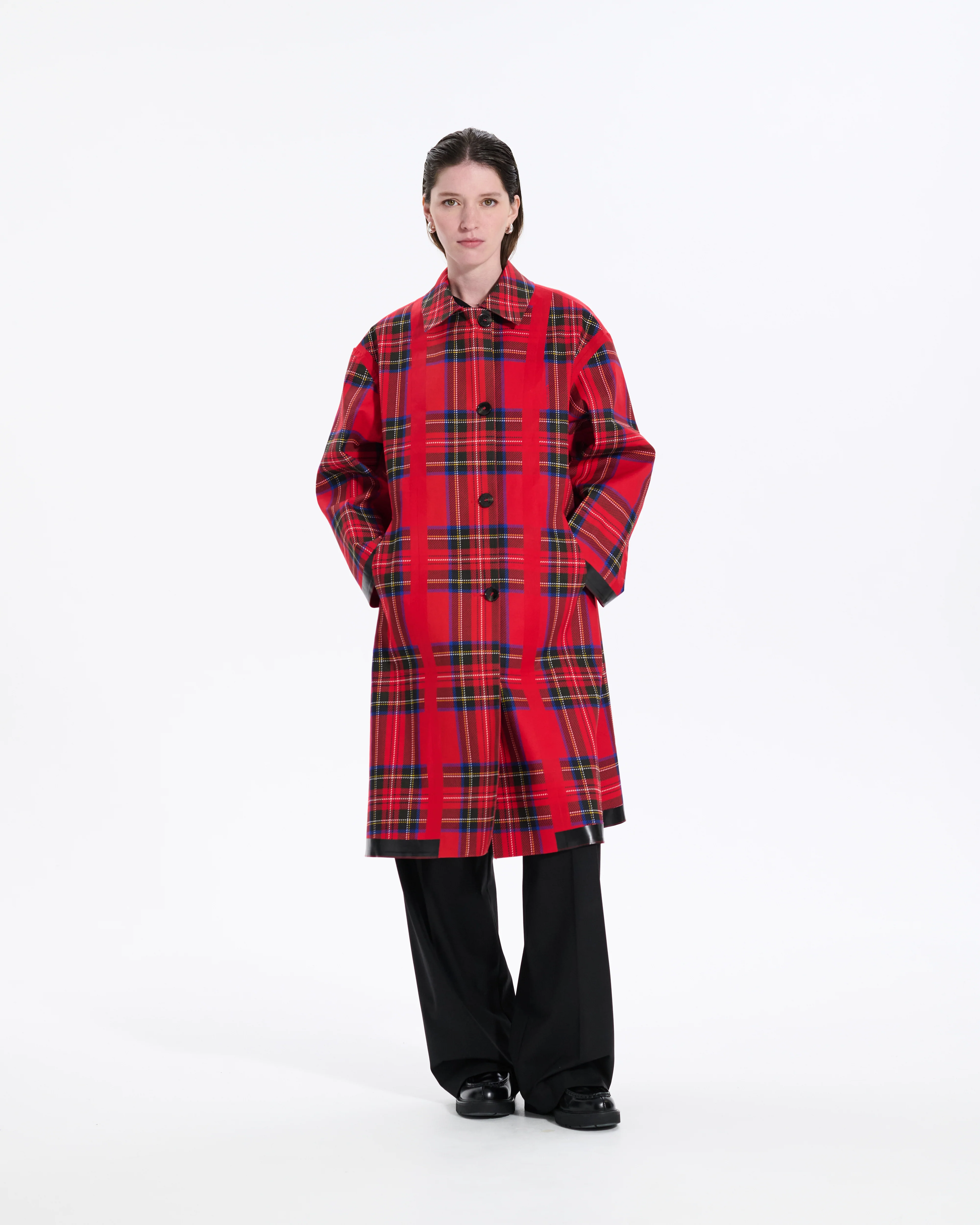 Maree Reversible Rubberised Coat - Image 6