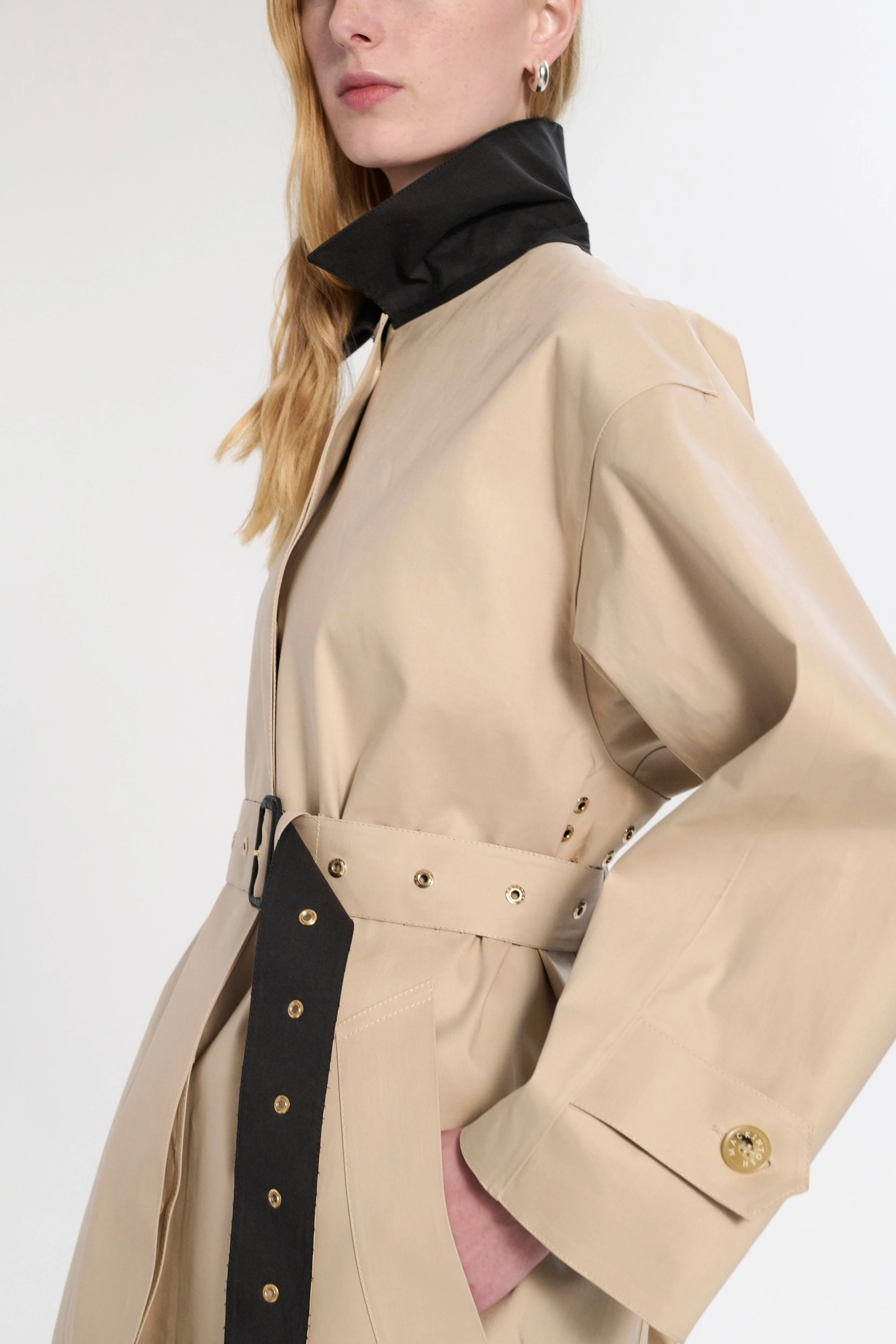 Belted Bowland Rubberised Trench Coat - Image 7
