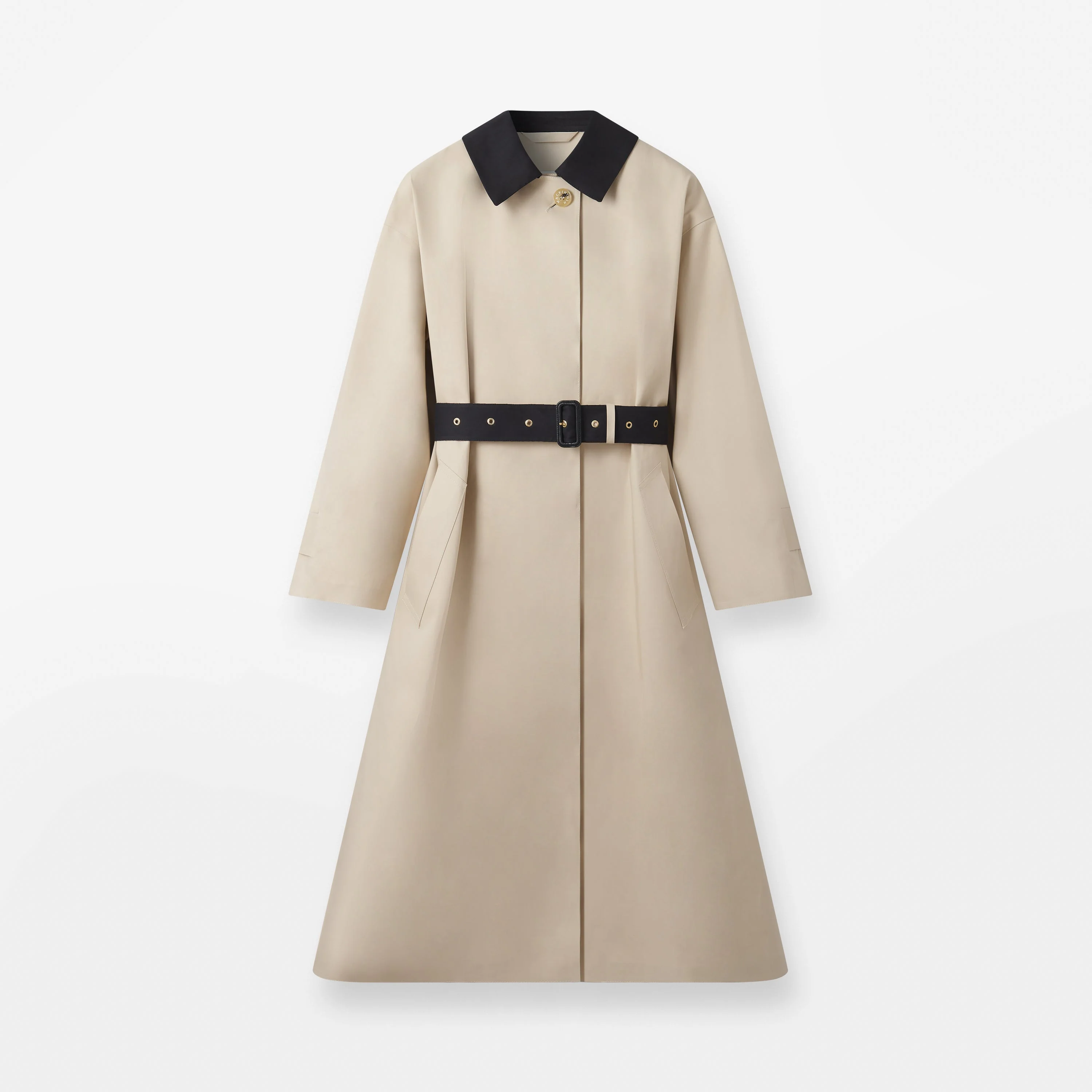 Belted Bowland Rubberised Trench Coat - Image 8
