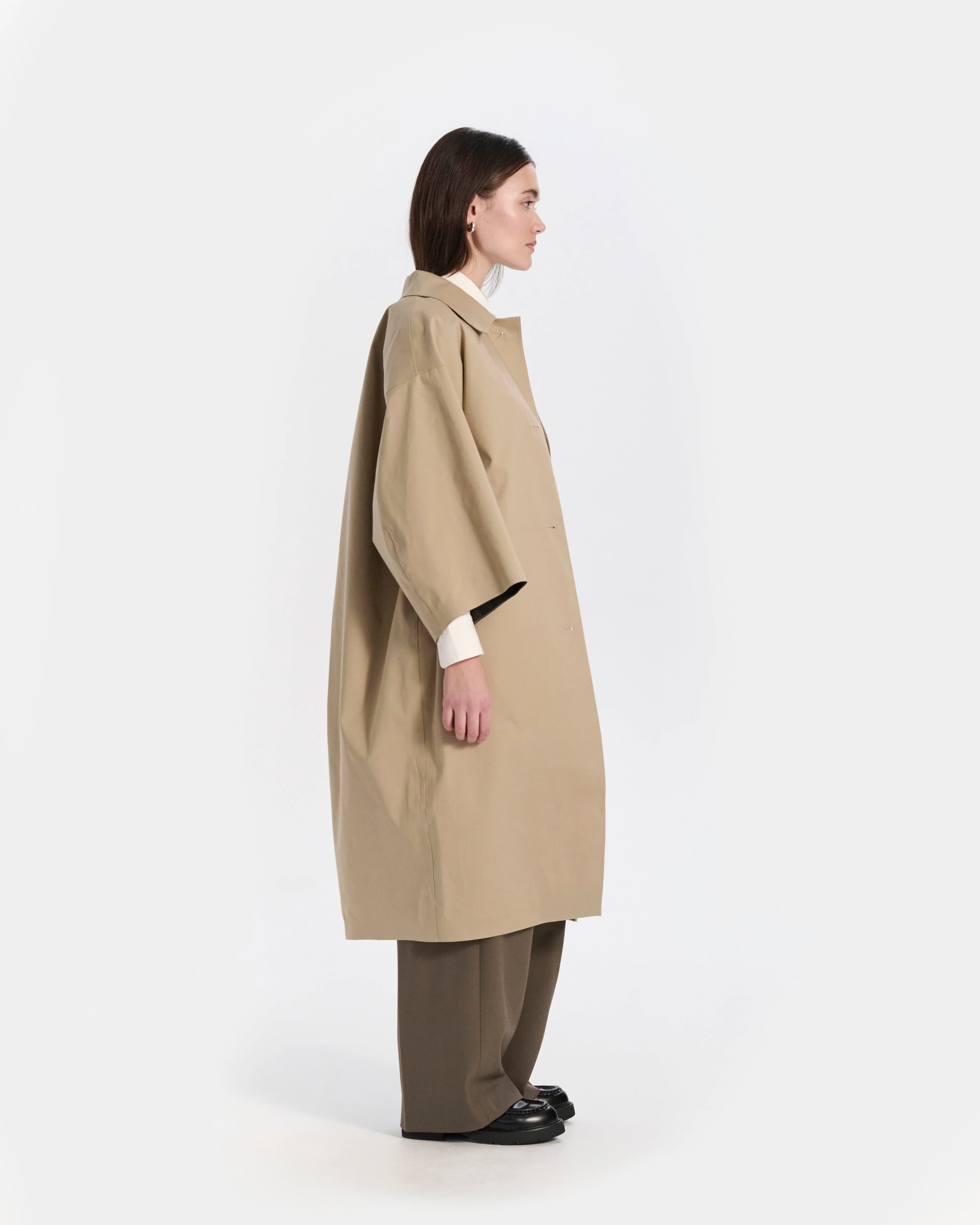Collin Rubberised Cropped Sleeve Coat - Image 5