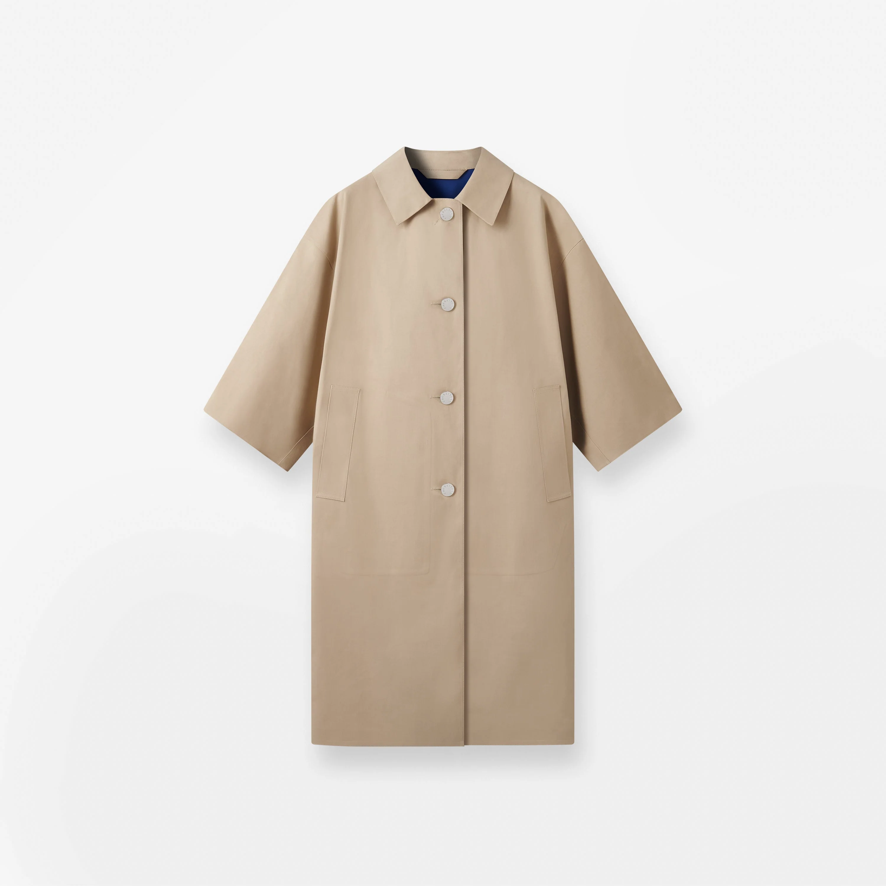 Collin Rubberised Cropped Sleeve Coat - Image 8