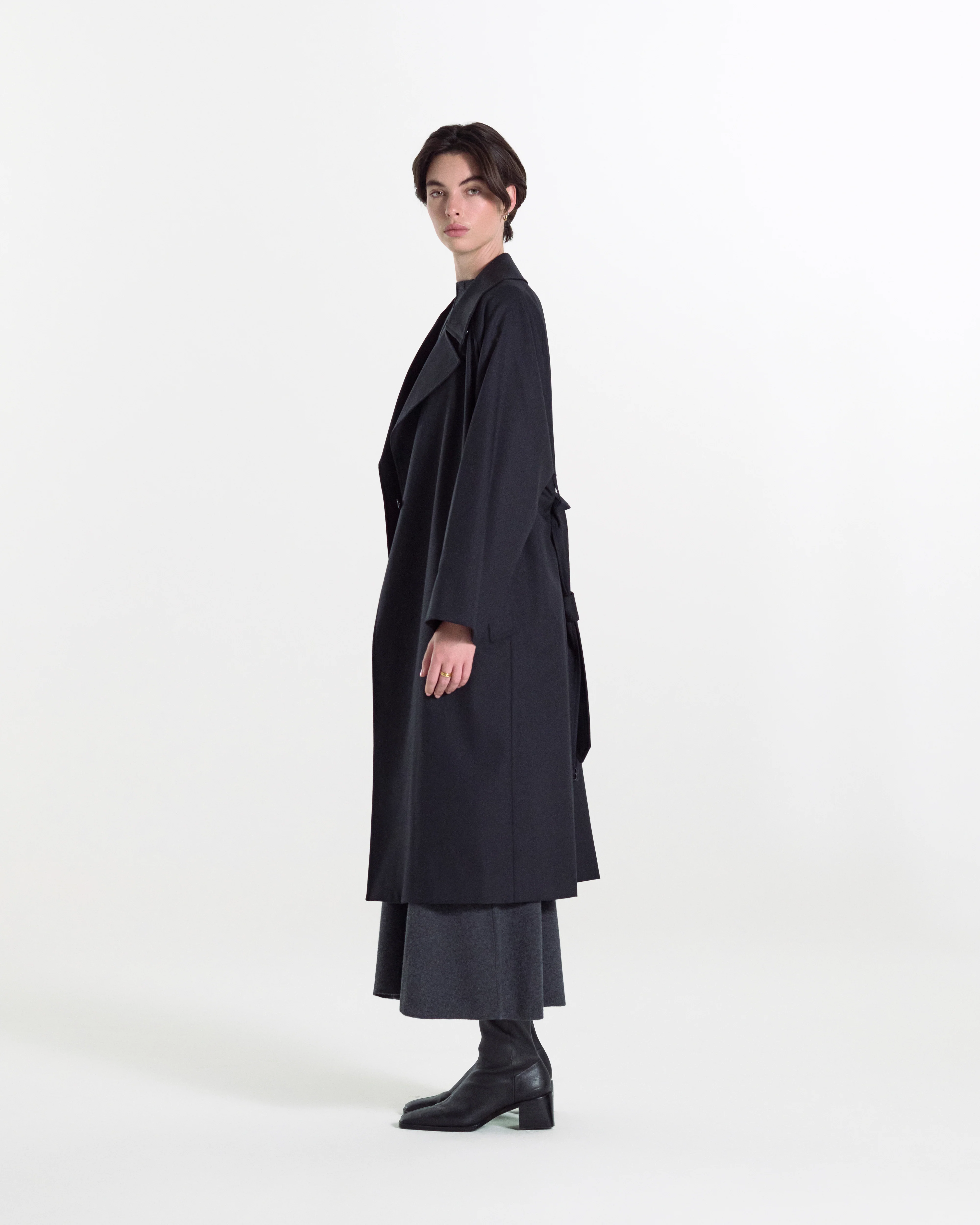 Laggan Belted Wool Gabardine Trench Coat - Image 5