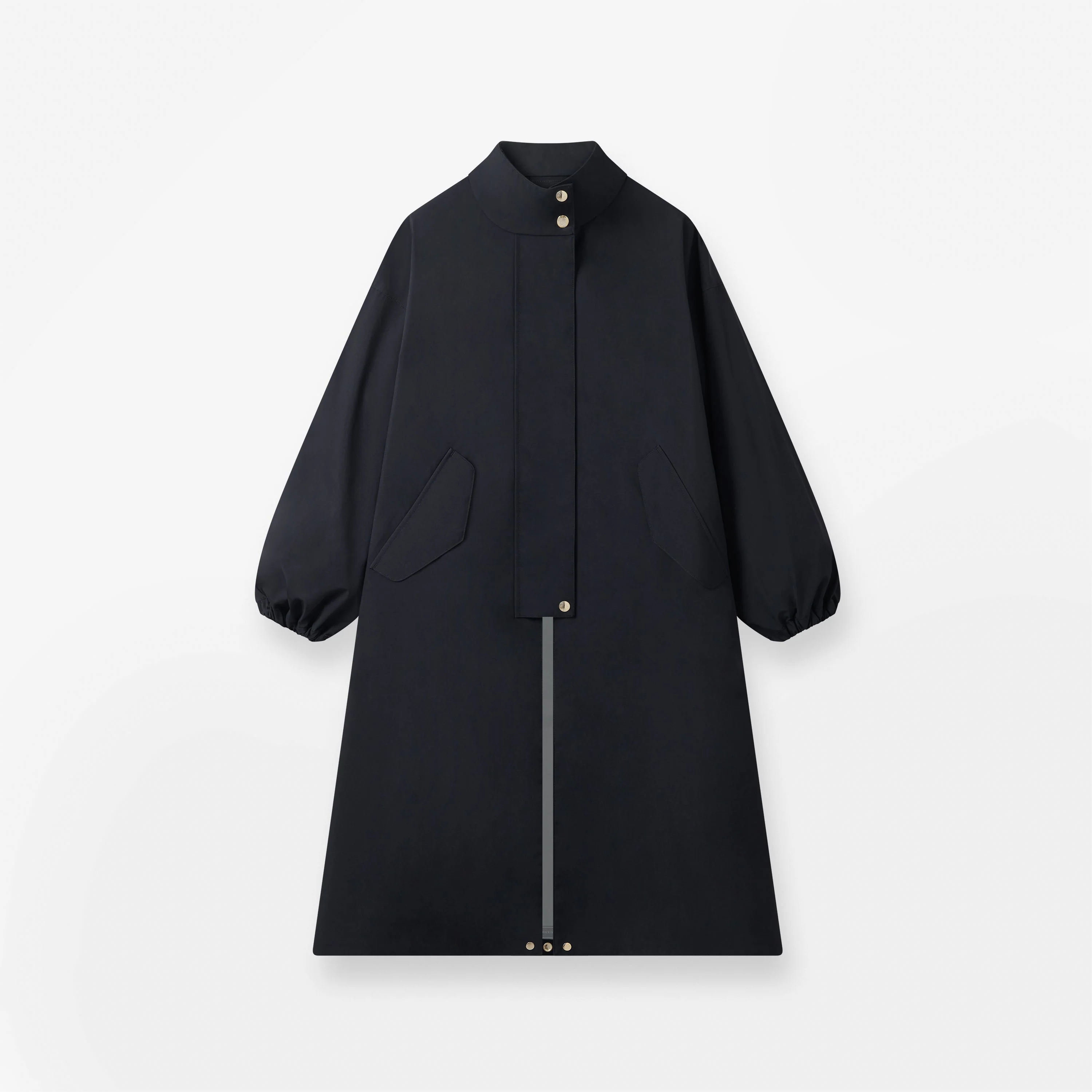 Skye Stand Collar Long Coat - Image 6
