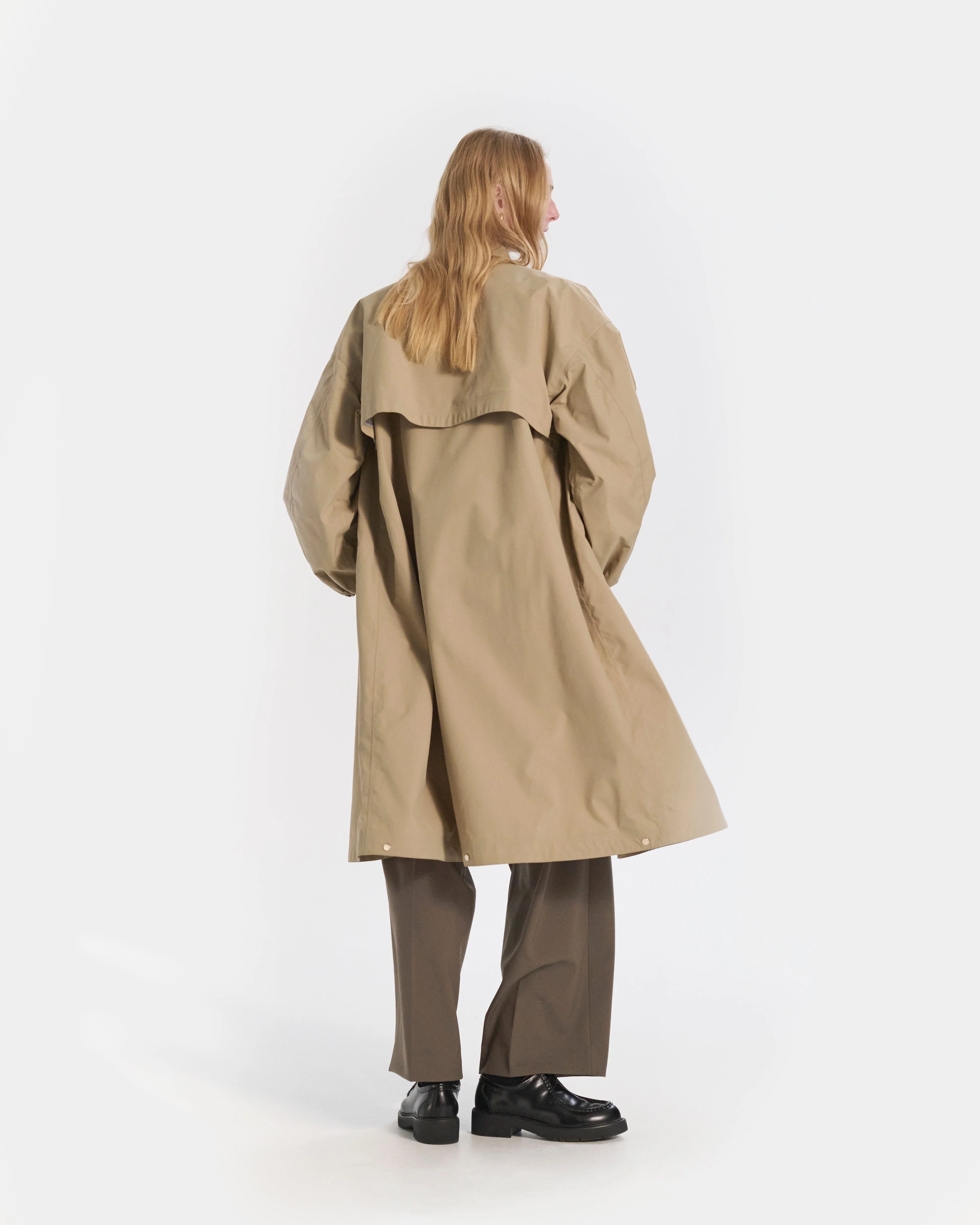 Skye Stand Collar Long Coat - Image 6
